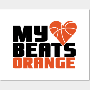 My heart beats orange Posters and Art